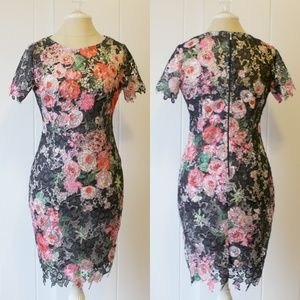 Paper Dolls Crochet Lace Sheath Dress 6 Petite